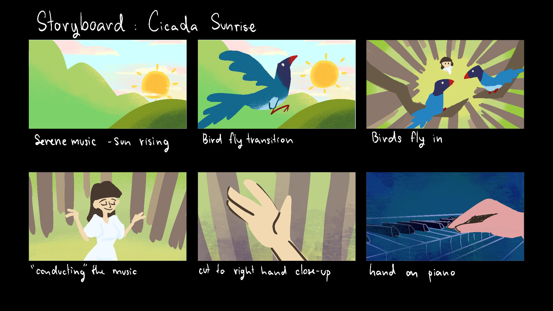 Cicada Colour Script